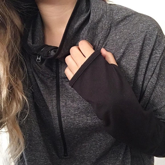 Aeropostale Black & Heather Gray Track Jacket - Picture 2 of 4